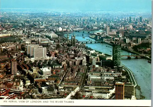 6863 - Großbritanien - London , Panorama and River Thames - nicht gelaufen