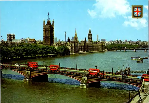 6864 - Großbritanien - London , House of Parliament , Lambeth Bridge - nicht gelaufen