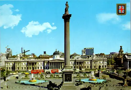 6868 - Großbritanien - London , Nelson*s Column and Trafalgar Square - nicht gelaufen