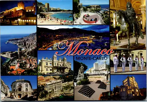 6871 - Monaco - Monte Carlo , Mehrbildkarte - gelaufen