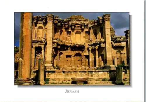 6872 - Jordanien - Jerash , The Southern Tetrapylon - nicht gelaufen