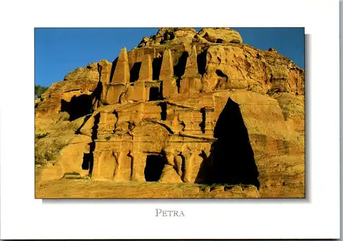 6878 - Jordanien - Petra , Tomb of the Obelisks and Tomb of the Triclinium - nicht gelaufen