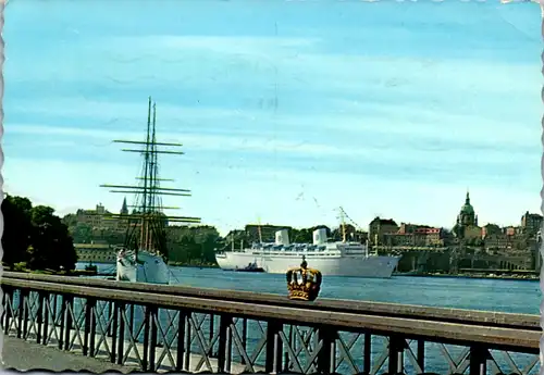 6893 - Schweden - Stockholm , Strömmen fran Skeppsholmen - gelaufen 1966