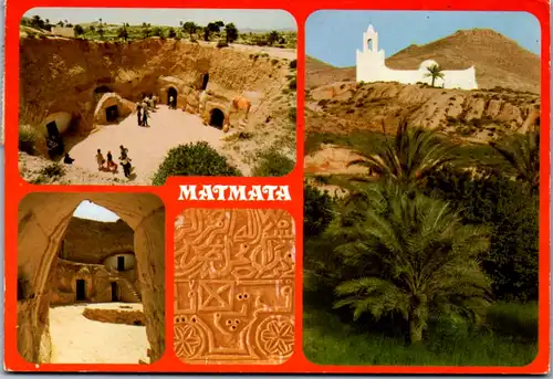 6900 - Tunesien - Tunisie , Matmata , Mehrbildkarte - gelaufen