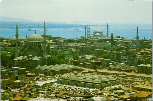 6903 - Türkei - Istanbul , Panorama - gelaufen 1989