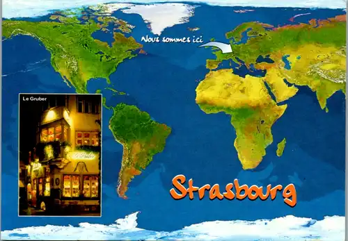 6913 - Frankreich - Strasbourg , Strassburg , Dieterle's Le Gruber - gelaufen 2001
