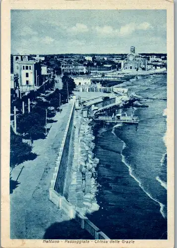 6923 - Italien - Nettuno , Passeggiata , Chiesa delle Grazie , Ed. A. Gagliardini - nicht gelaufen