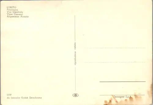 6924 - Italien - Loreto , Panorama - nicht gelaufen