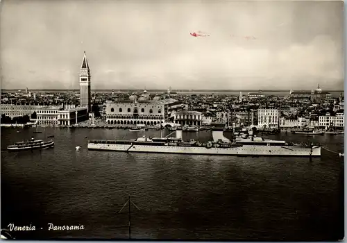 6930 - Italien - Venezia , Panorama , Schiff - nicht gelaufen