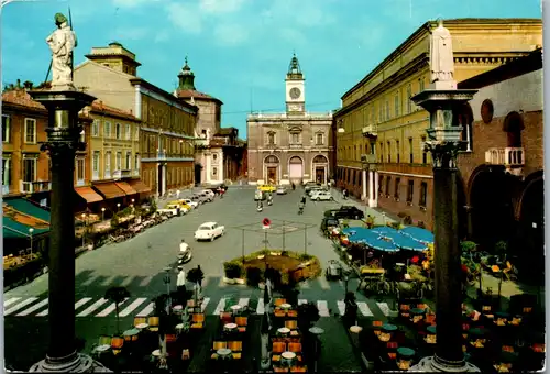 6949 - Italien - Ravenna , Piazza del Popolo , Colonne di S. Vitale e S. Apollinare - gelaufen 1971