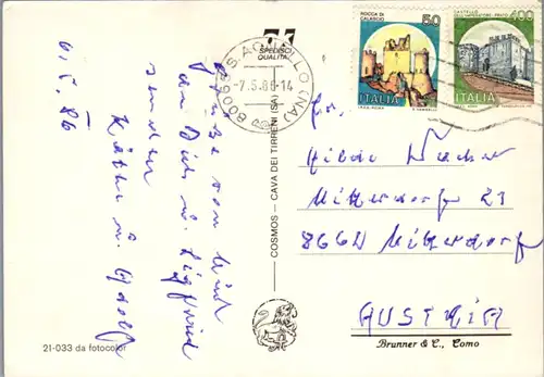 6951 - Italien - Capri , Mehrbildkarte - gelaufen 1986