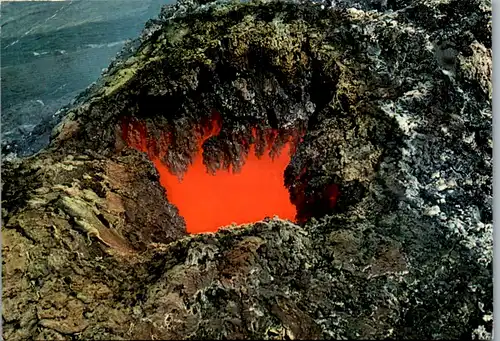 6962 - Italien - Catania , Etna , Una bocca secondaria del vulcano con il magma incandescente - nicht gelaufen