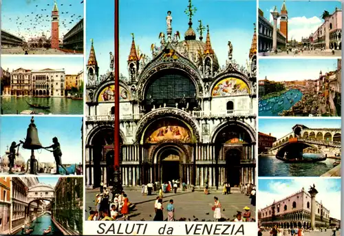 6975 - Italien - Venezia , Mehrbildkarte - gelaufen 1980