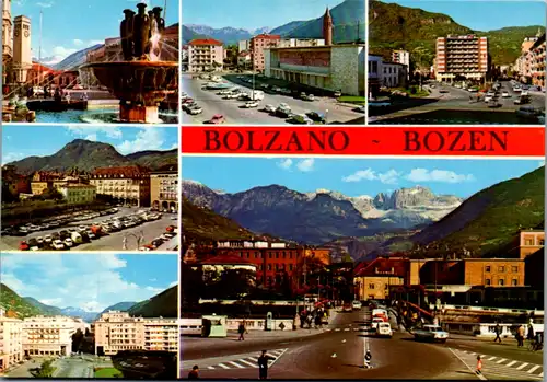 6988 - Italien - Bolzano , Bozen , Mehrbildkarte - nicht gelaufen