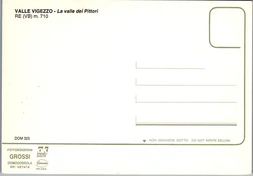 6993 - Italien - Valle Vigezzo , La valle die Pittori - nicht gelaufen