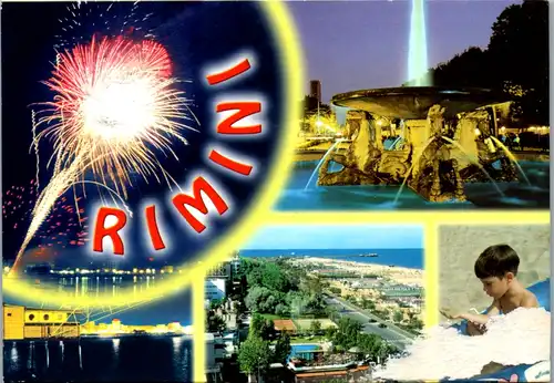 6997 - Italien - Rimini , Mehrbildkarte - gelaufen 2004