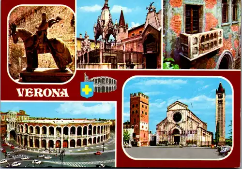 7000 - Italien - Verona , Mehrbildkarte - nicht gelaufen