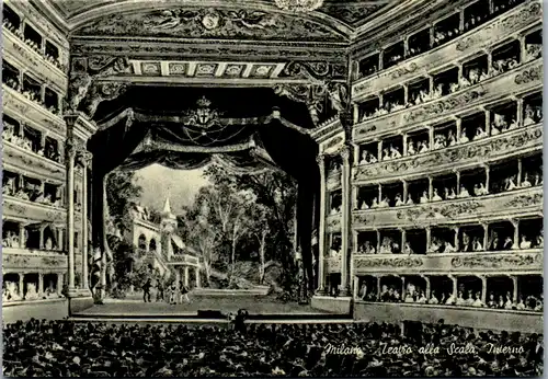 7007 - Italien - Milano , Mailand , Teatro alla Scala Interno , La Scala Theatre - nicht gelaufen