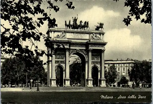 7012 - Italien - Milano , Mailand , Arco della Pace , Arch of Peace , Friedensbogen - nicht gelaufen