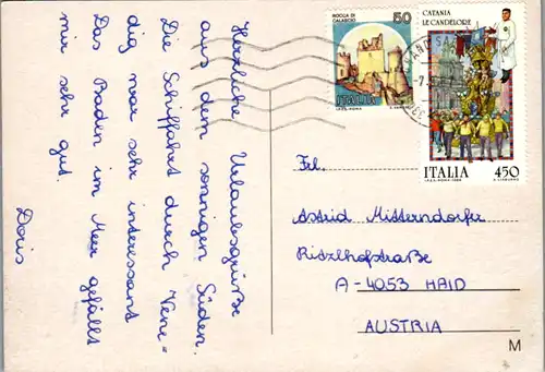 7017 - Italien - Lignano , Sonnenuntergang - gelaufen 1987