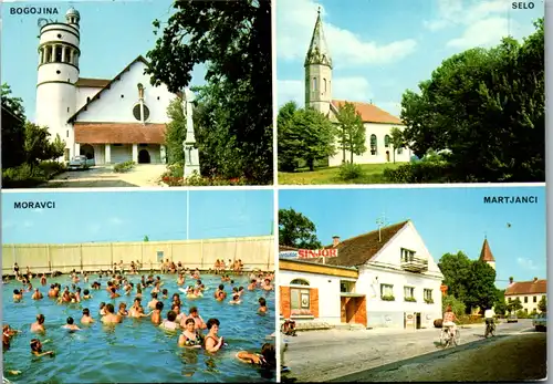 7023 - Slowenien - Bogojina , Moravci , Selo , Martjanci , Mehrbildkarte - gelaufen 1976