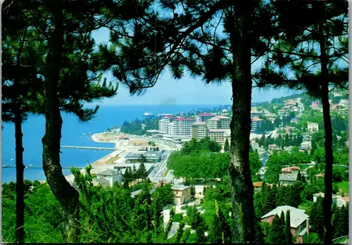 7031 - Slowenien - Portoroz , Panorama - gelaufen 1980