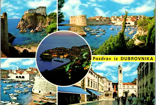 7035 - Kroatien - Dubrovnik , Mehrbildkarte - gelaufen
