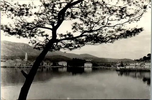 7047 - Kroatien - Otok Hvar , Jelsa , Panorama - gelaufen 1964