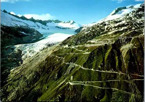 7059 - Schweiz - Furkapass mit Rhonegletscher - nicht gelaufen