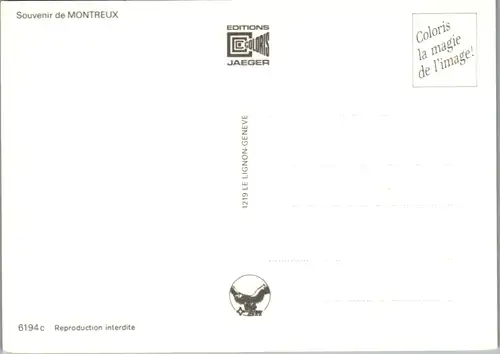 7069 - Schweiz - Montreux , Mehrbildkarte - nicht gelaufen