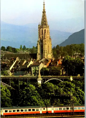 7071 - Schweiz - Bern , Münster mit Altstadt , Zug - nicht gelaufen