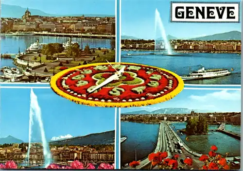 7075 - Schweiz - Geneve , Genf , Mehrbildkarte - nicht gelaufen