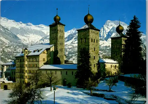 7076 - Schweiz - Brig am Simplon , Stockalperschloss - nicht gelaufen