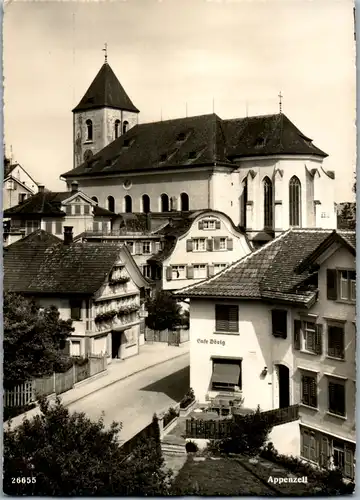 7078 - Schweiz - Appenzell , Ansicht Cafe Dörig - nicht gelaufen