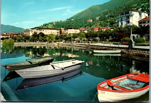 7094 - Schweiz - Locarno , Lago Maggiore , Boot - gelaufen 1962