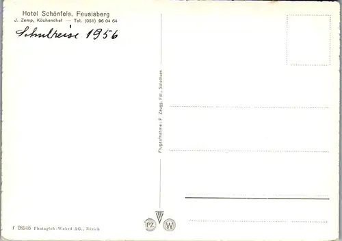 7115 - Schweiz - Feusisberg , Hotel Schönfels , Panorama - nicht gelaufen