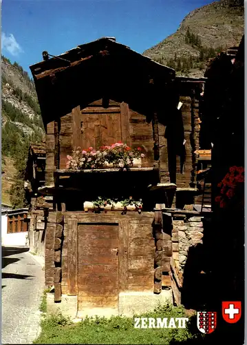7118 - Schweiz - Zermatt , Bauernhaus - nicht gelaufen