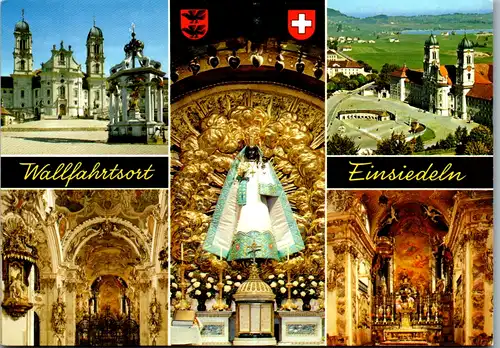 7124 - Schweiz - Einsiedeln , Wallfahrtsort , Mehrbildkarte - nicht gelaufen