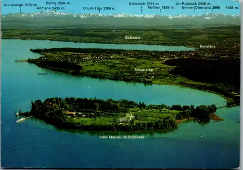 7130 - Deutschland - Insel Mainau im Bodensee mit Blick auf Staad , Konstanz und die Schweiz - nicht gelaufen