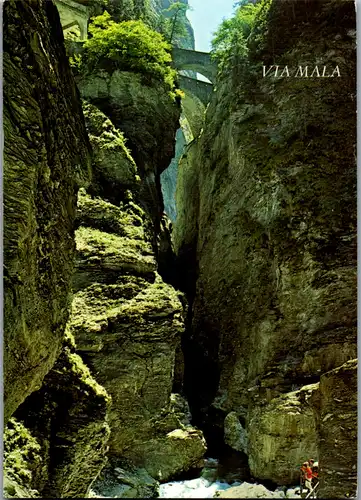 7131 - Schweiz - Thusis , Viamala Schlucht - gelaufen 1983