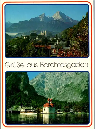 7147 - Deutschland - Berchtesgaden , Königssee , Mehrbildkarte - nicht gelaufen