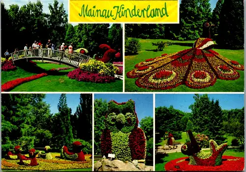 7150 - Deutschland - Insel Mainau im Bodensee , Blumentiere im Kinderland - nicht gelaufen