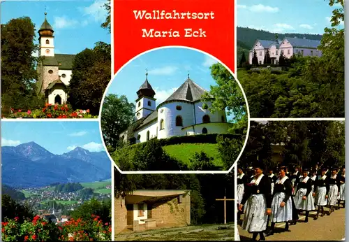 7153 - Deutschland - Siegsdorf , Wallfahrtsort Maria Eck , Mehrbildkarte , Tracht - nicht gelaufen