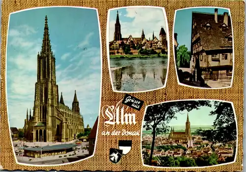7161 - Deutschland - Ulm an der Donau , Mehrbildkarte - gelaufen 1968