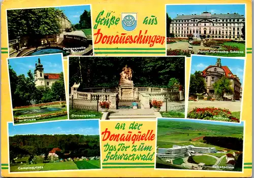 7167 - Deutschland - Donaueschingen , Campingplatz , Donauquelle , Sanatorium - gelaufen