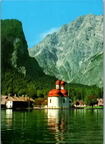 7169 - Deutschland - Königssee , St. Bartolomä mit Watzmann Ostwand - nicht gelaufen
