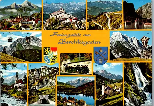 7200 - Deutschland - Berchtesgaden , Jennerbahn , Hirchbichl , Kehlsteinhaus , Mehrbildkarte - gelaufen