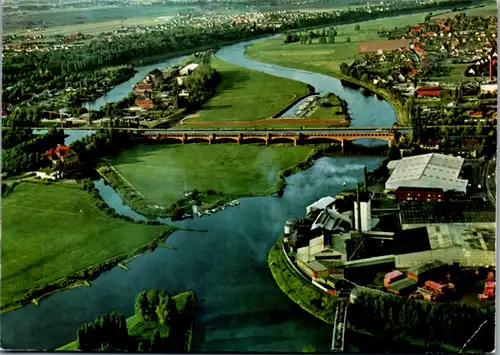 7216 - Deutschland - Minden , Westf. , Wasserstraßenkreuz , Mittellandkanal kreuzt die Weser - nicht gelaufen