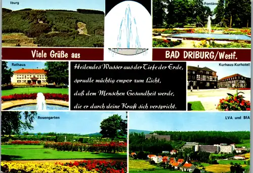 7228 - Deutschland - Bad Driburg , Westf. , Iburg , LVA und BfA - gelaufen