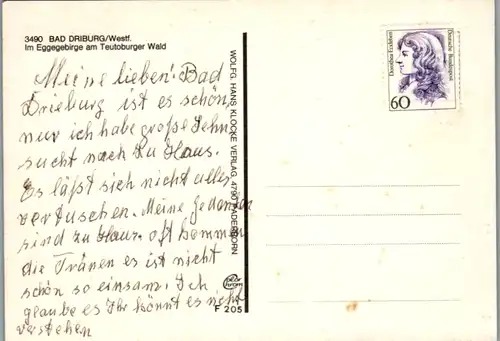 7228 - Deutschland - Bad Driburg , Westf. , Iburg , LVA und BfA - gelaufen